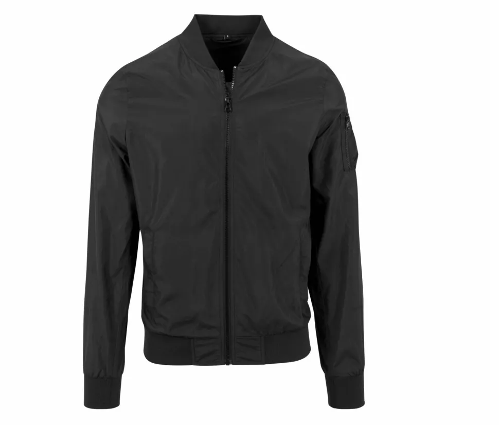 BUILD YOUR BRAND BY045 - Veste Bomber Homme Élégance et Simplicité