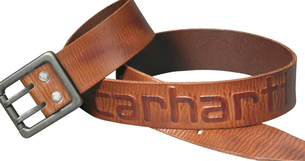 Carhartt CARA2217 - Ceinture en Cuir Bruni avec Boucle Double