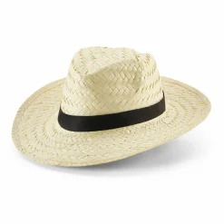 Chapeau de paille naturelle avec bande en polyester - Egotier 99084