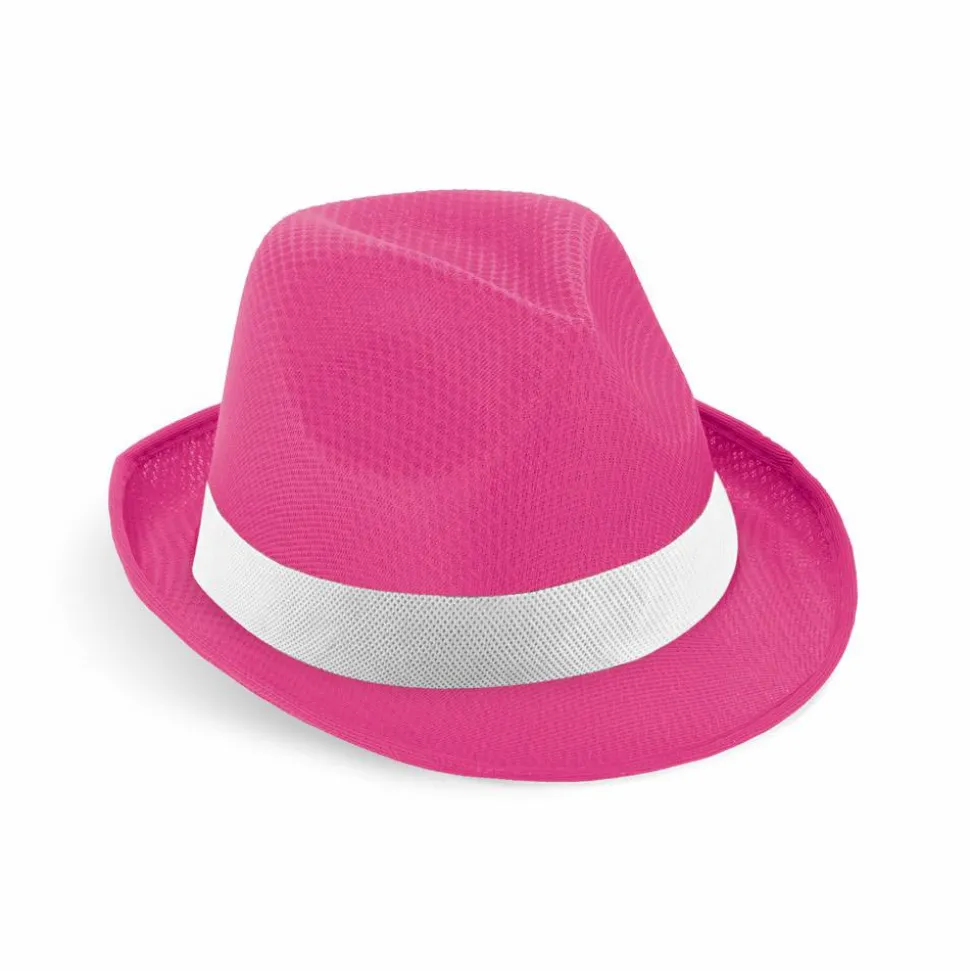 Chapeau en PP avec ruban en polyester blanc - Egotier 99086