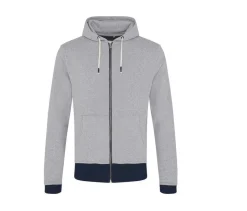 ECOLOGIE EA051 - Sweat capuche zippé en coton recyclé