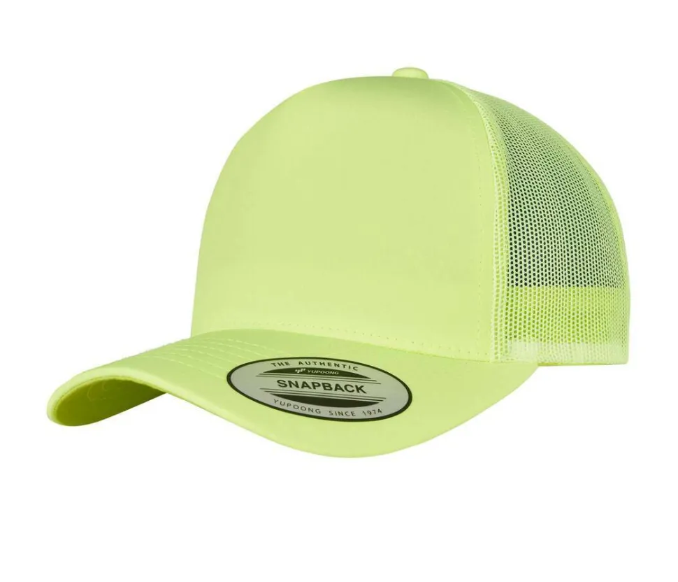 FLEXFIT 6506NT - Casquette style trucker fluo