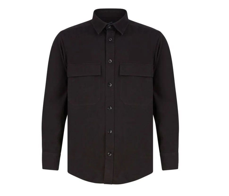 Front Row FR054 - Chemise Surchemise en Coton avec Poches à Rabat