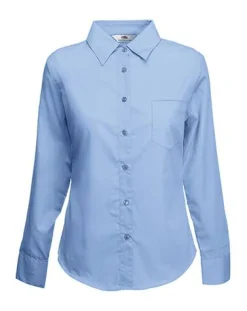 Fruit of the Loom 65-012-0 - Long Sleeve Poplin Blouse