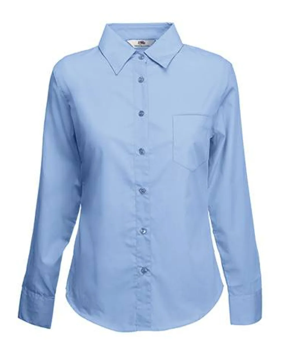 Fruit of the Loom 65-012-0 - Long Sleeve Poplin Blouse