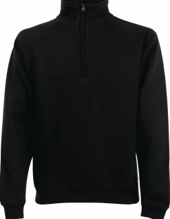 Fruit of the Loom 62-032-0 - Sweat à Col Zippé et Manches Raglan