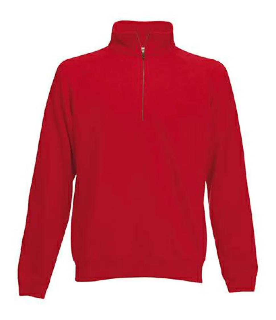 Fruit of the Loom 62-032-0 - Sweat à Col Zippé et Manches Raglan