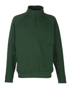 Fruit of the Loom 62-032-0 - Sweat à Col Zippé et Manches Raglan