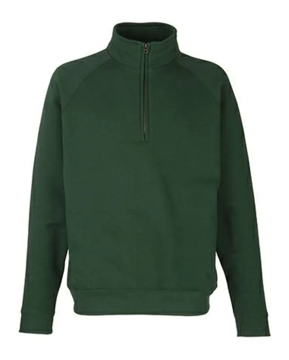 Fruit of the Loom 62-032-0 - Sweat à Col Zippé et Manches Raglan