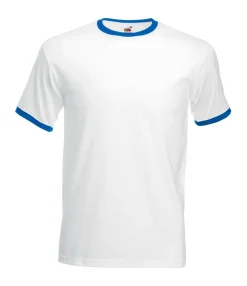 Fruit of the Loom 61-168-0 - T-shirt Contrasté en Coton Belcoro