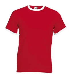 Fruit of the Loom 61-168-0 - T-shirt Contrasté en Coton Belcoro