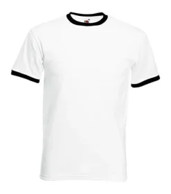 Fruit of the Loom 61-168-0 - T-shirt Contrasté en Coton Belcoro