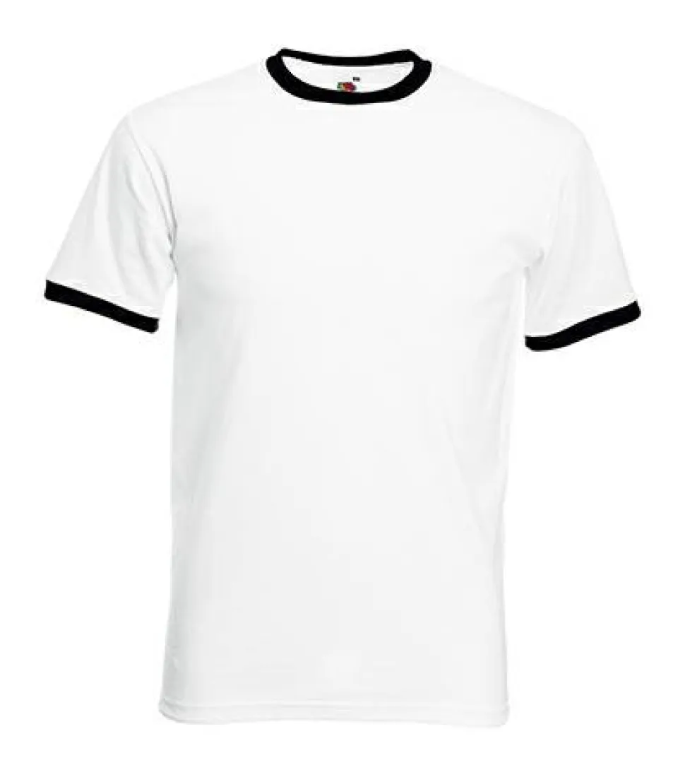 Fruit of the Loom 61-168-0 - T-shirt Contrasté en Coton Belcoro