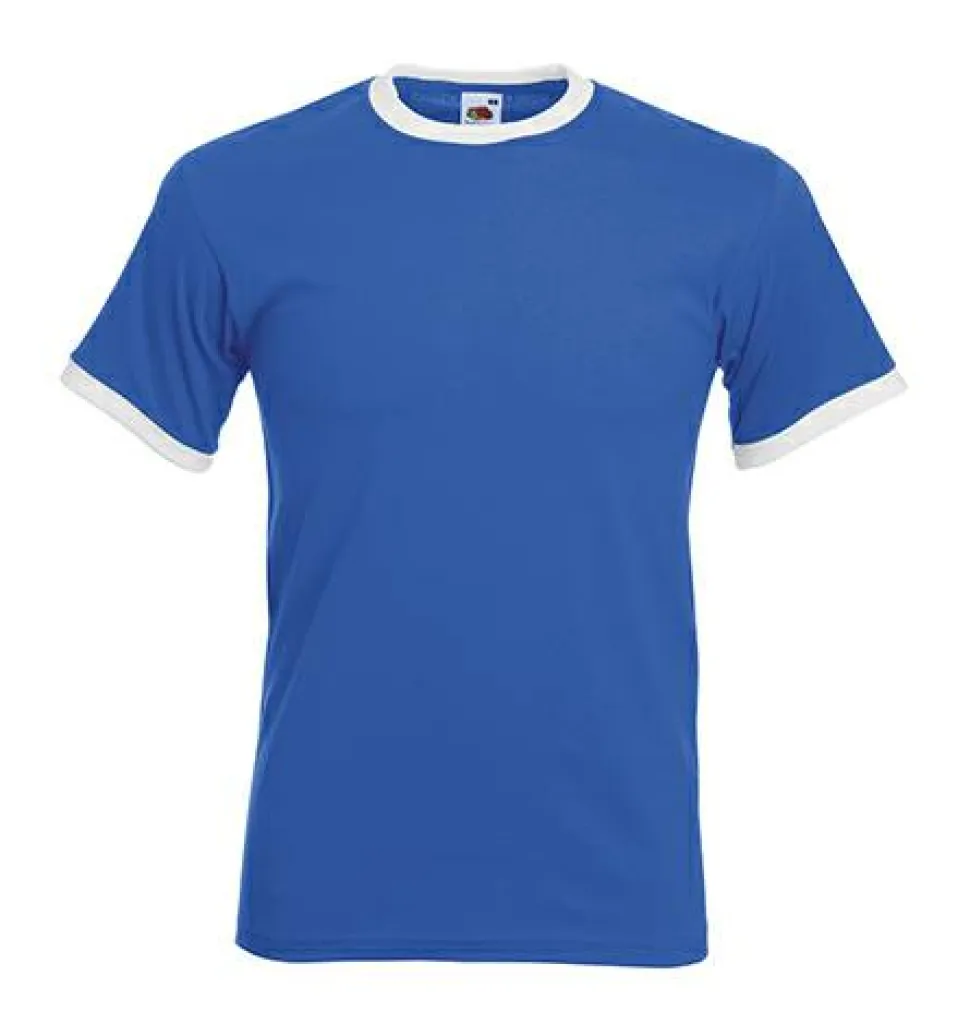 Fruit of the Loom 61-168-0 - T-shirt Contrasté en Coton Belcoro