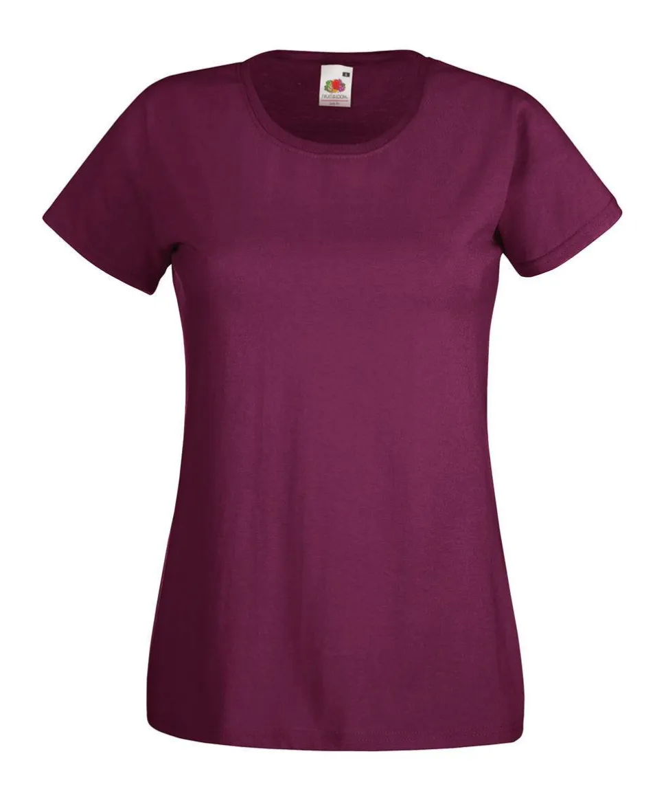 Fruit of the Loom 61-372-0 - T-Shirt Femme 100% Coton Lady-Fit