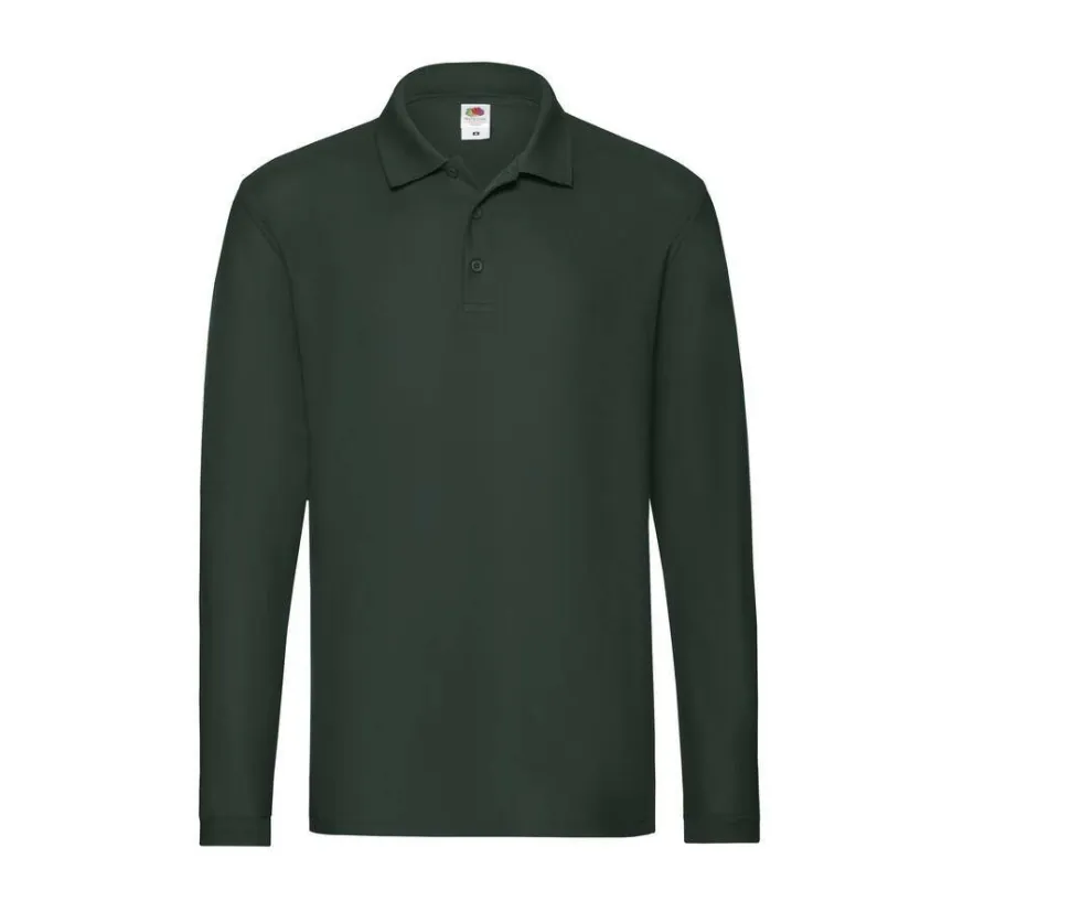 Fruit of the Loom SC384 - Polo Manches Longues Homme Premium