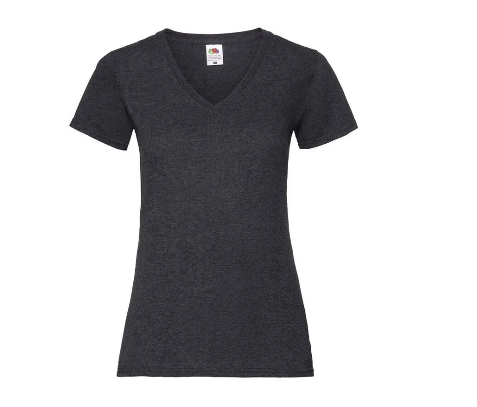 Fruit of the Loom SC601 - Tee Shirt Col V Femme