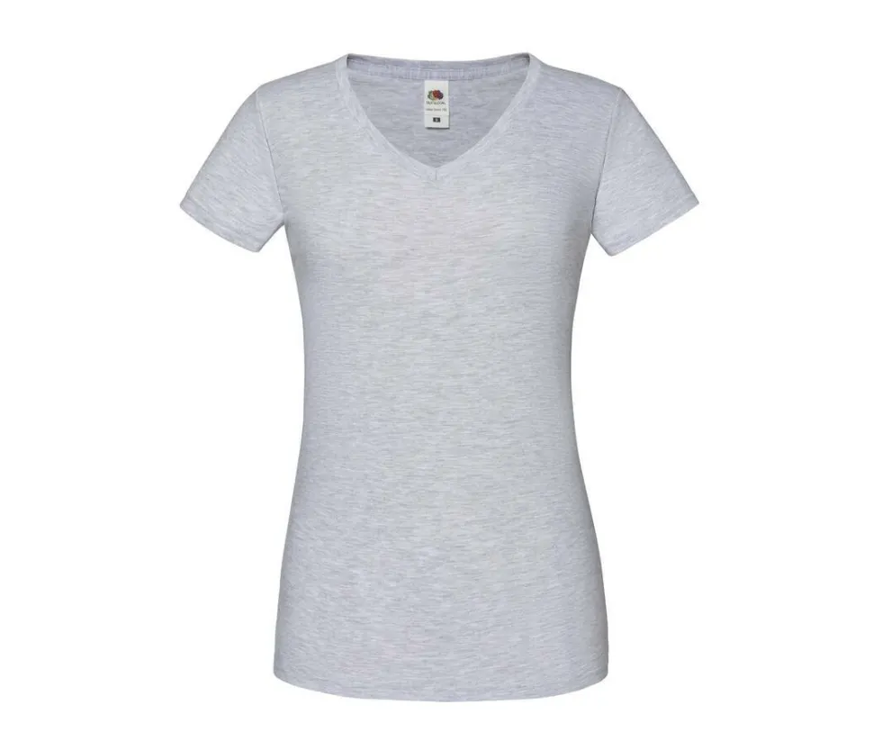 FRUIT OF THE LOOM SC155 - T-shirt Femme Col V Mode Fruit of the Loom