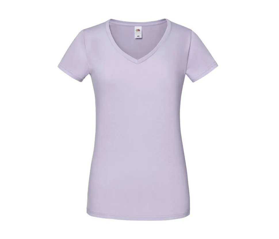 FRUIT OF THE LOOM SC155 - T-shirt Femme Col V Mode Fruit of the Loom