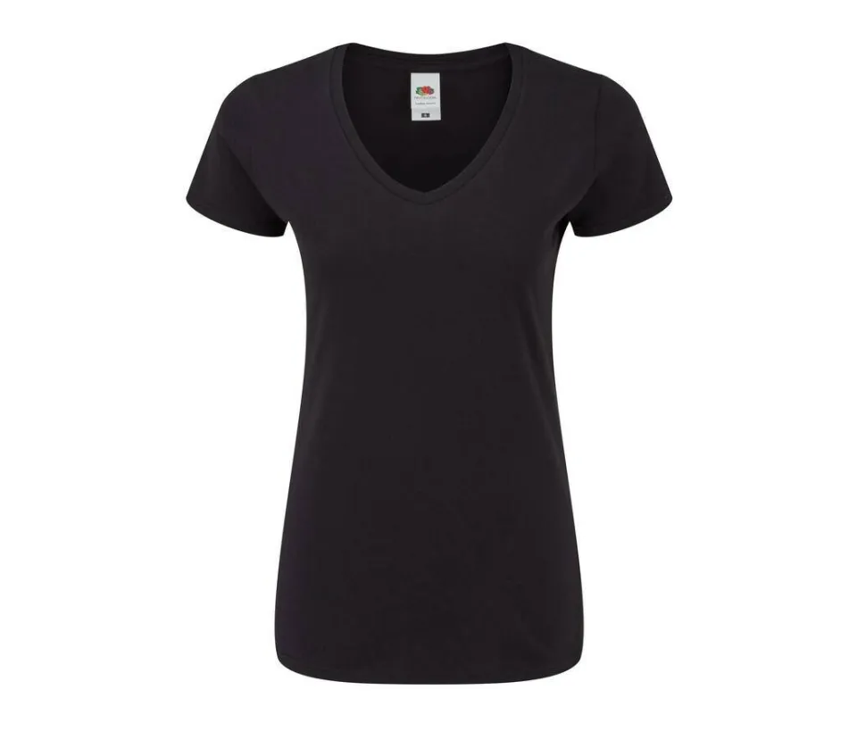 FRUIT OF THE LOOM SC155 - T-shirt Femme Col V Mode Fruit of the Loom