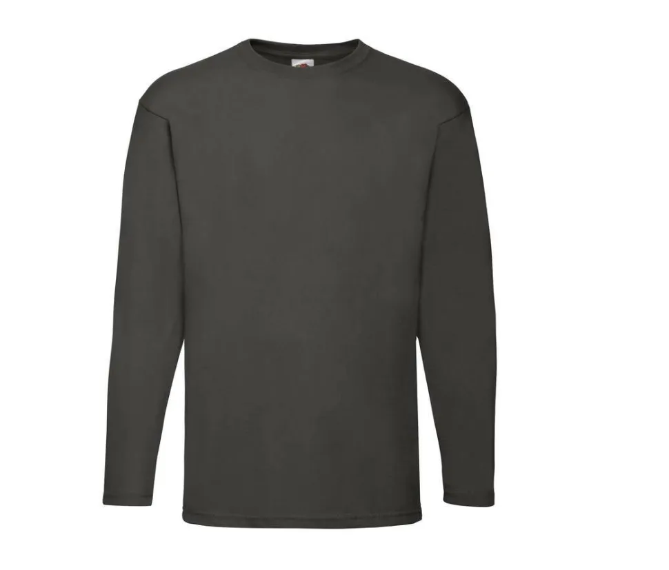 Fruit of the Loom SC233 - T-Shirt Homme Manches Longues 100% coton