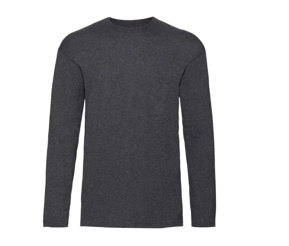 Fruit of the Loom SC233 - T-Shirt Homme Manches Longues 100% coton