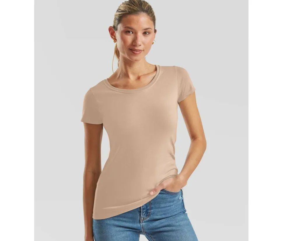 FRUIT OF THE LOOM SC200L - T-shirt Femme Confort Coton Doux