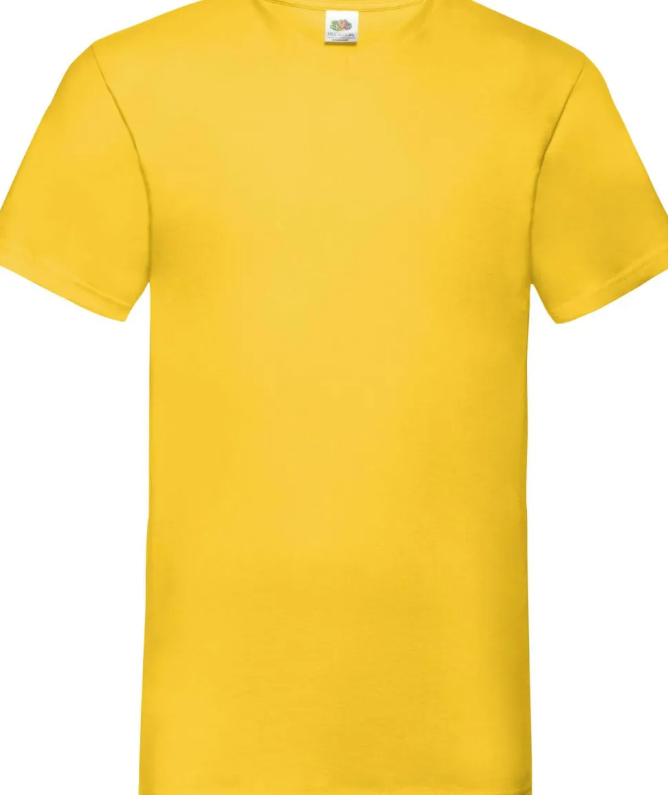 Fruit of the Loom SC22V - T-Shirt Homme Col V Coton