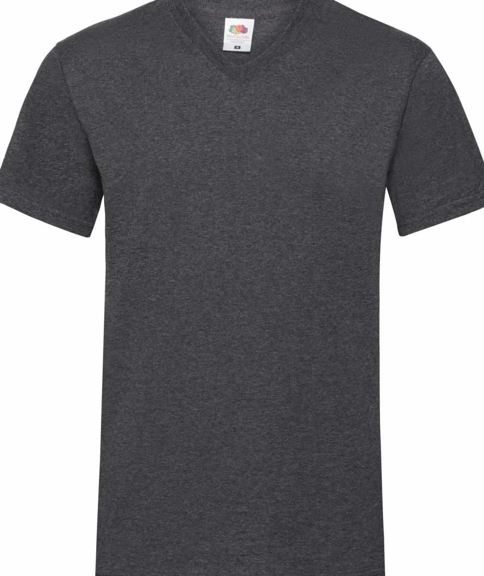 Fruit of the Loom SC22V - T-Shirt Homme Col V Coton