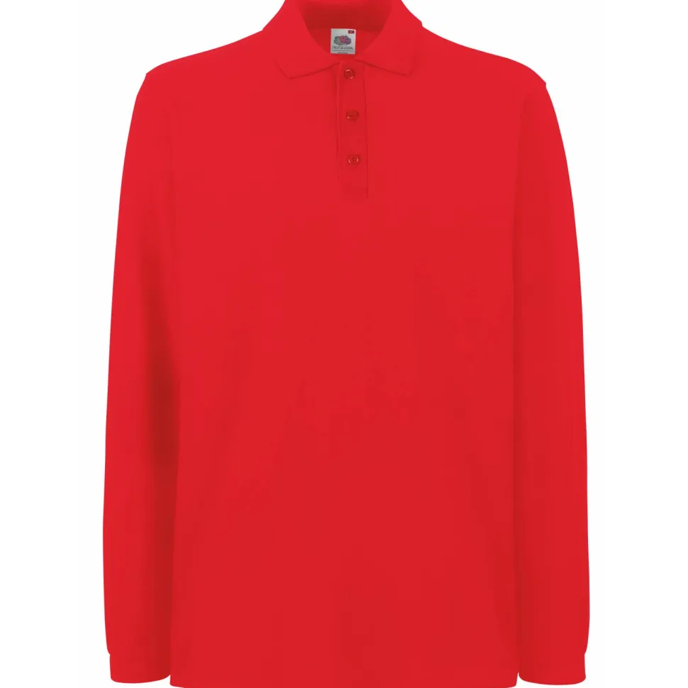 Fruit of the Loom SS258 - Polo à manches longues Premium