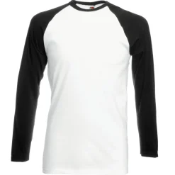 Fruit of the Loom SS028 - T-shirt Manches Longues Homme Baseball