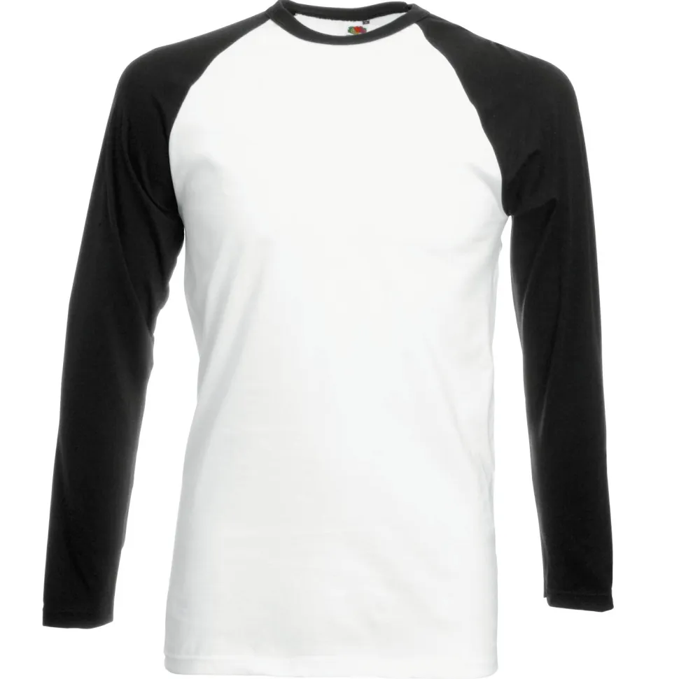 Fruit of the Loom SS028 - T-shirt Manches Longues Homme Baseball