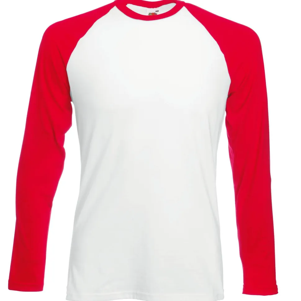 Fruit of the Loom SS028 - T-shirt Manches Longues Homme Baseball