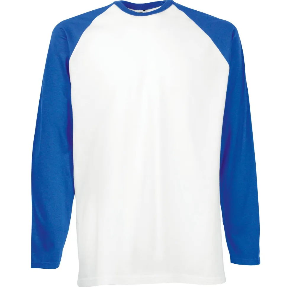 Fruit of the Loom SS028 - T-shirt Manches Longues Homme Baseball