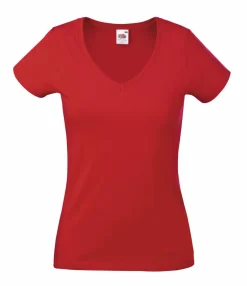 Fruit of the Loom SS047 - T-shirt Col V pour femme