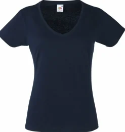 Fruit of the Loom SS047 - T-shirt Col V pour femme