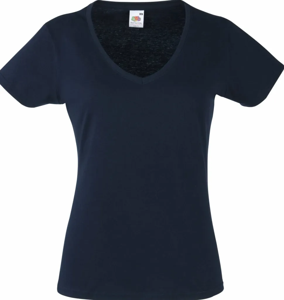 Fruit of the Loom SS047 - T-shirt Col V pour femme