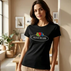 FRUIT OF THE LOOM VINTAGE SCV151 - T-shirt femme logo Fruit of the Loom