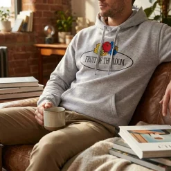 FRUIT OF THE LOOM VINTAGE SCV270 - Sweat capuche unisexe logo Fruit of the Loom