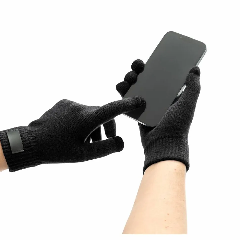 Gants en polyester recyclé (100% rPET), avec embouts tactiles - Egotier 99165