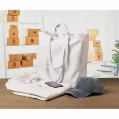 GAVE COLOUR Sac shopping en coton recyclé - GiftRetail MO2565