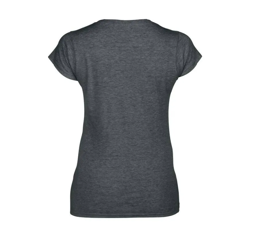 Gildan GN647 - T-Shirt Femme Col V 100% Coton