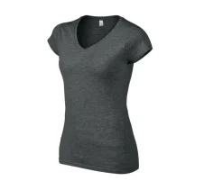 Gildan GN647 - T-Shirt Femme Col V 100% Coton