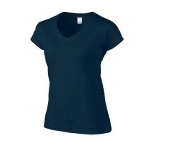 Gildan GN647 - T-Shirt Femme Col V 100% Coton