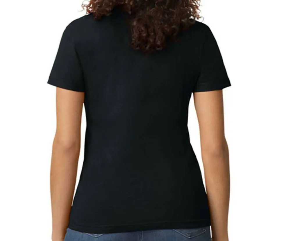 GILDAN GN650L - T-shirt Confort Semi-ajusté en Coton Noir