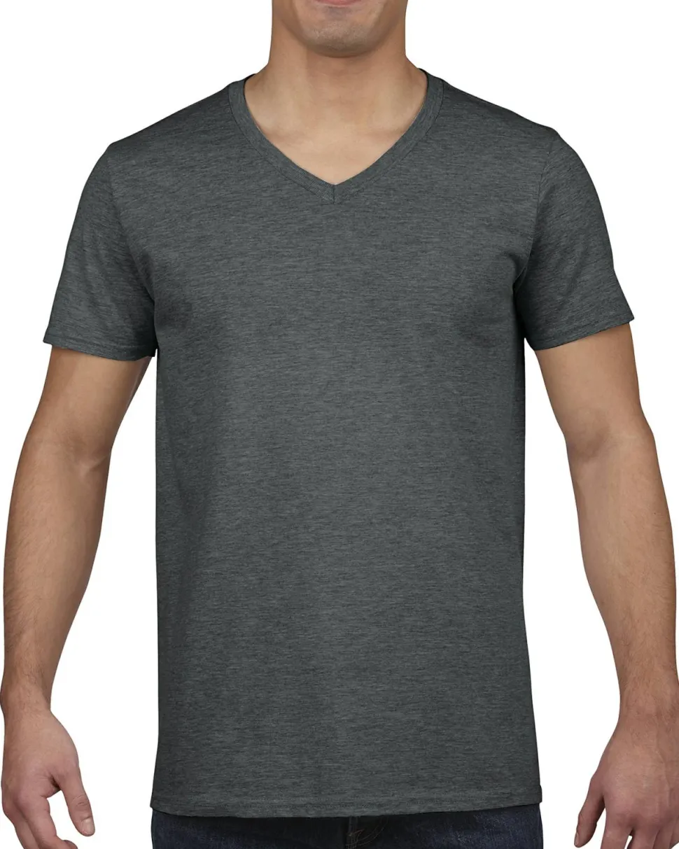 Gildan 64V00 - T-Shirt Homme Col V 100% Coton