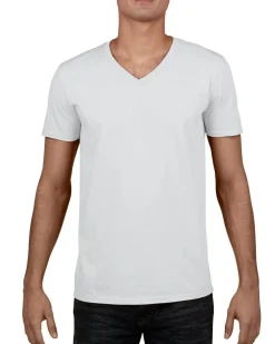Gildan 64V00 - T-Shirt Homme Col V 100% Coton