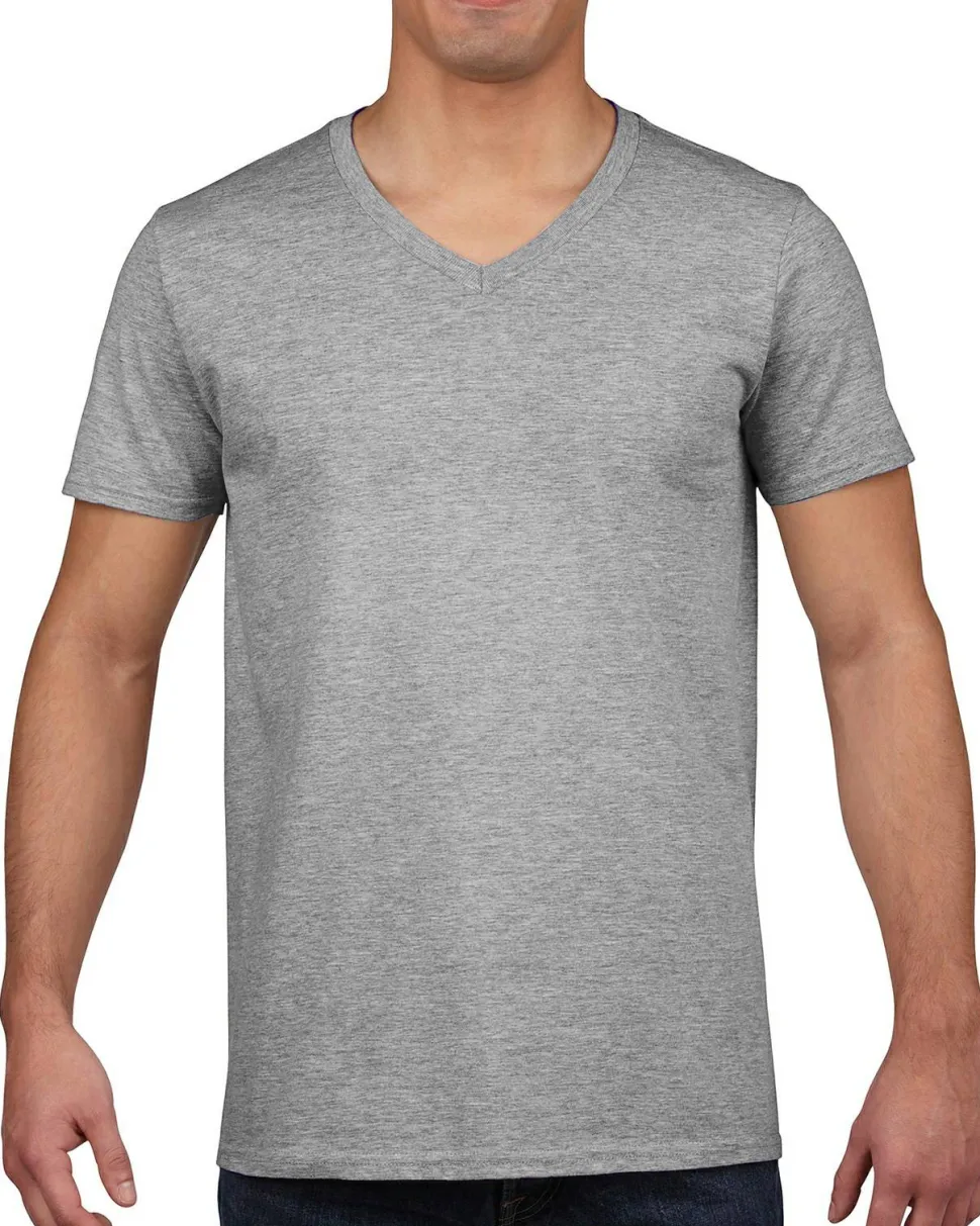 Gildan 64V00 - T-Shirt Homme Col V 100% Coton