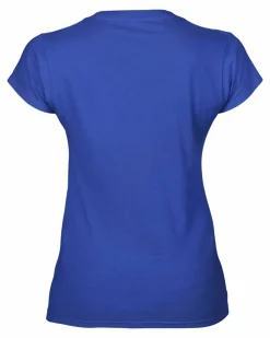 Gildan 64V00L - T-Shirt Femme Col V 100% Coton