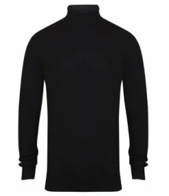 Henbury H727 - Pull Col Roulé en Maille Fine Élégante